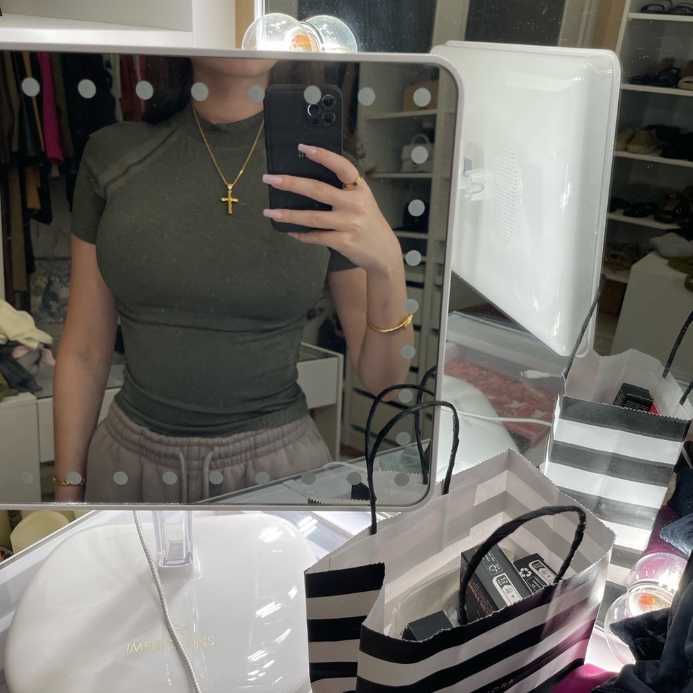 lululemon athletica Dark Green Short Sleeve Top